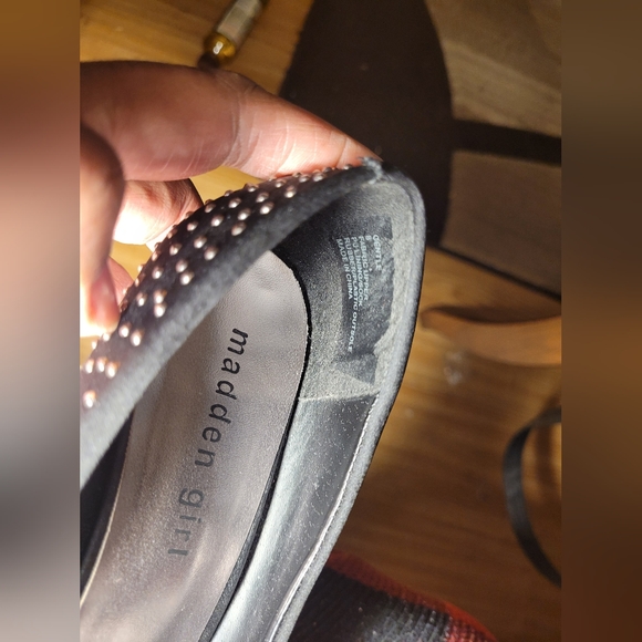 Women's Madden Girl Black Rhinestone Heels Shoes Size US 8 Stiletto - Picture 8 of 8